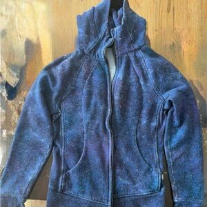 Blue Speckled Lululemon Zip-Up Hoodie Jacket